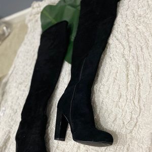 Black Thigh High Boots